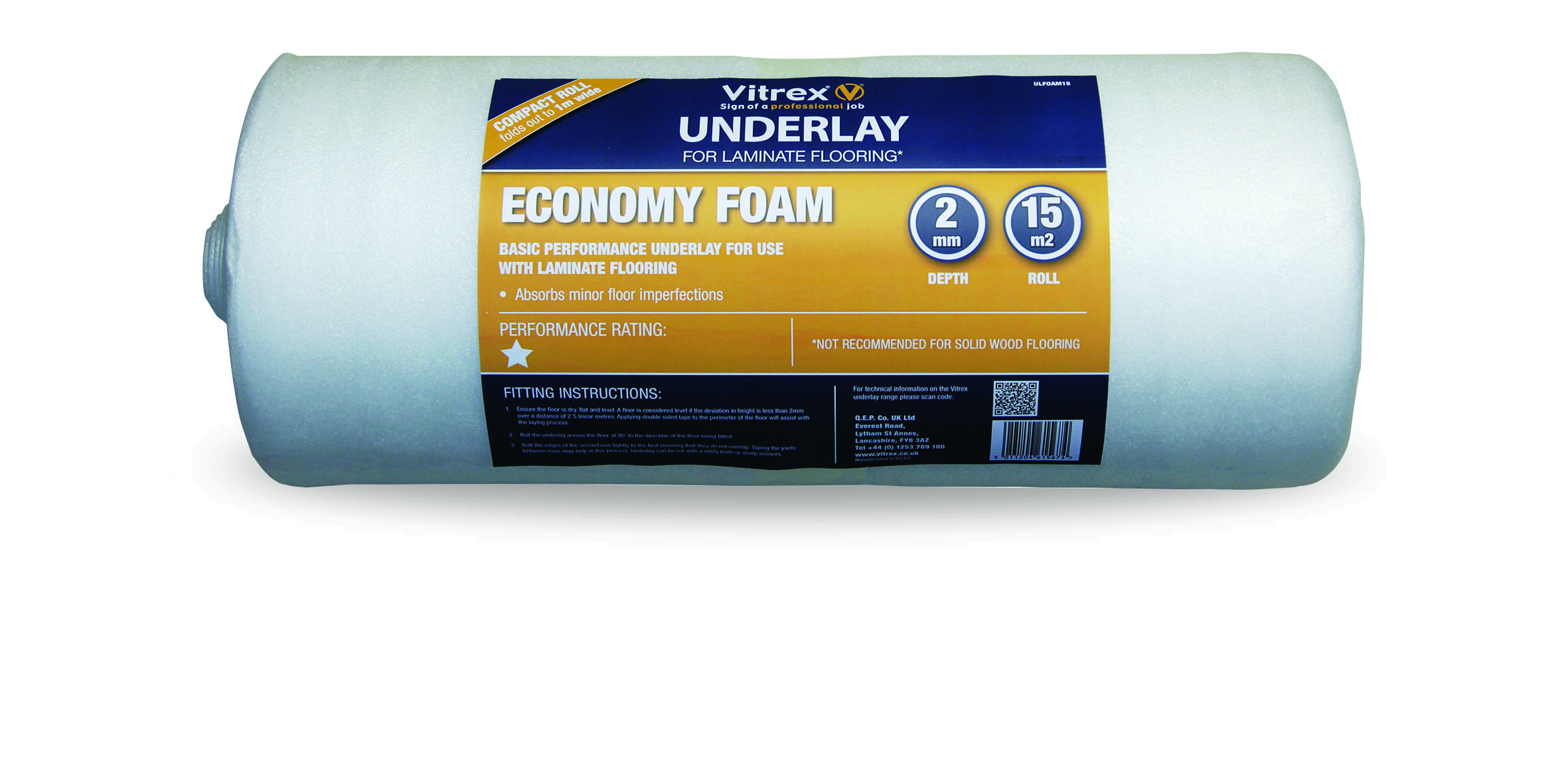 Economy Foam Underlay 15m2 Roll