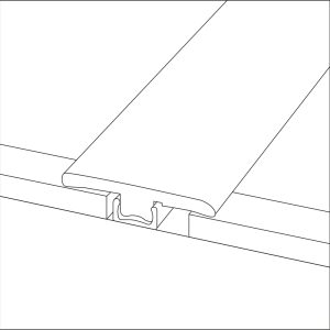 Solid Oak T Bar Threshold - 900mm