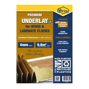4mm Premium Underlay PLUS for Wood and Laminate Flooring - 9.6m2